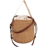 Chloé x Mifuko Raffia Woody Calfskin Bucket Crossbody Bag