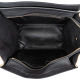 Celine Suede Bicolor Leather Luggage Handbag