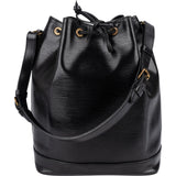Louis Vuitton Noir Epi Leather Sac Noé Grande Shoulder Bag
