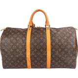 Louis Vuitton Monogram Canvas Keepall 50 Travel Bag