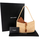 Saint Laurent Raffia Le 5 à 7 Hobo Mini Handbag
