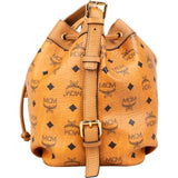 MCM Monogram Visetos Heritage Drawstring Bucket Crossbody Bag