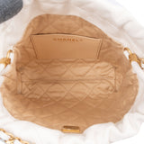 Chanel 22 Quilted Stitched Lambskin Small Drawstring Crossbody Handbag