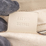 Gucci GG White Leather Guccissima Twin Heart Handbag