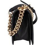 Chanel Quilted Chevron Boy Single Flap Crossbody Bag
