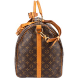 Louis Vuitton Monogram Canvas Keepall 55 Bandoulière Travel Bag