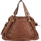 Chloé Brown Leather Paraty Handbag