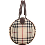Burberry Nova-Check Monogram Bowling Handbag