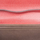 Gucci Monogram GG Canvas Bamboo Bar Clutch Crossbody Bag