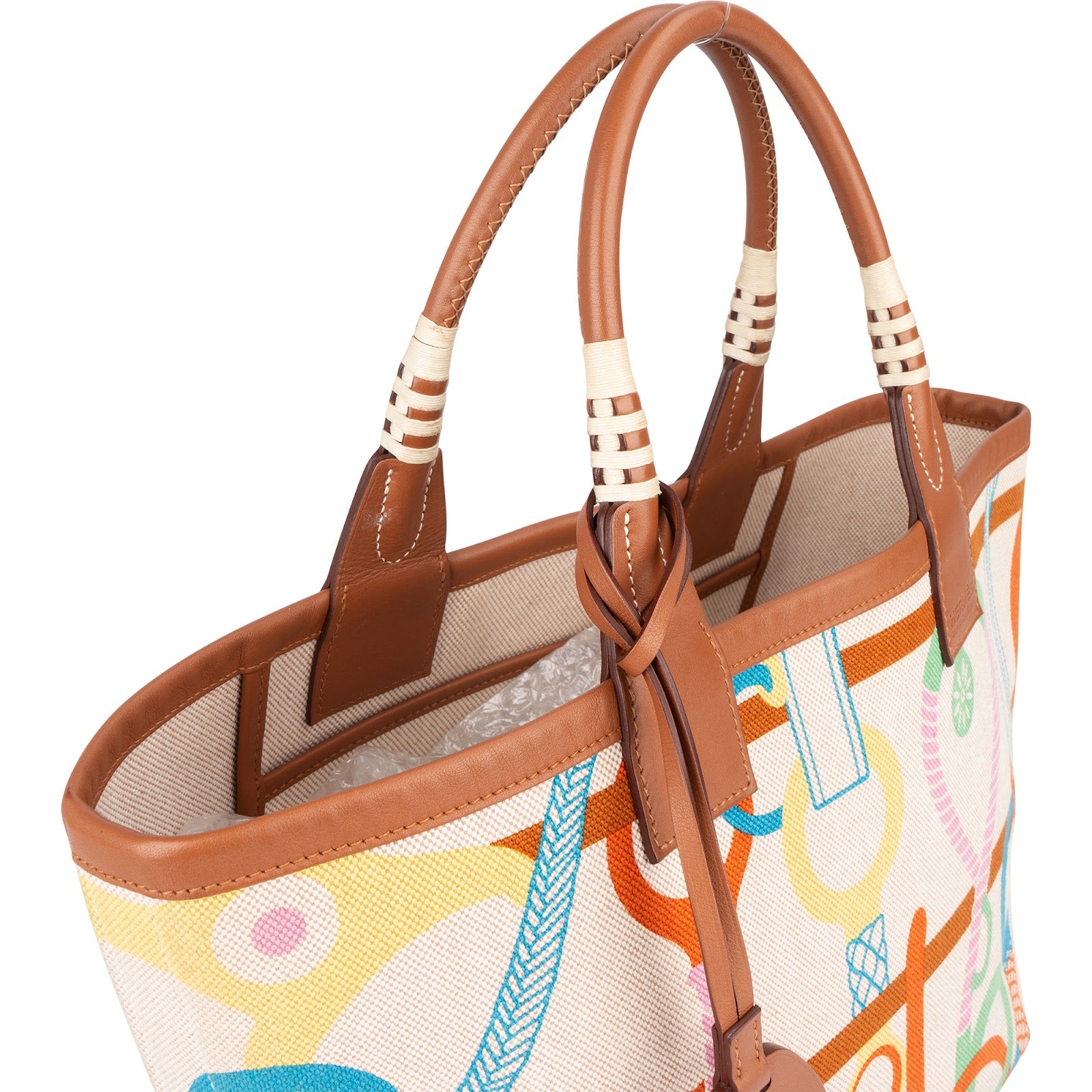 Hermès Canvas Monogram Steeple 25 Handbag - vintageandkickz