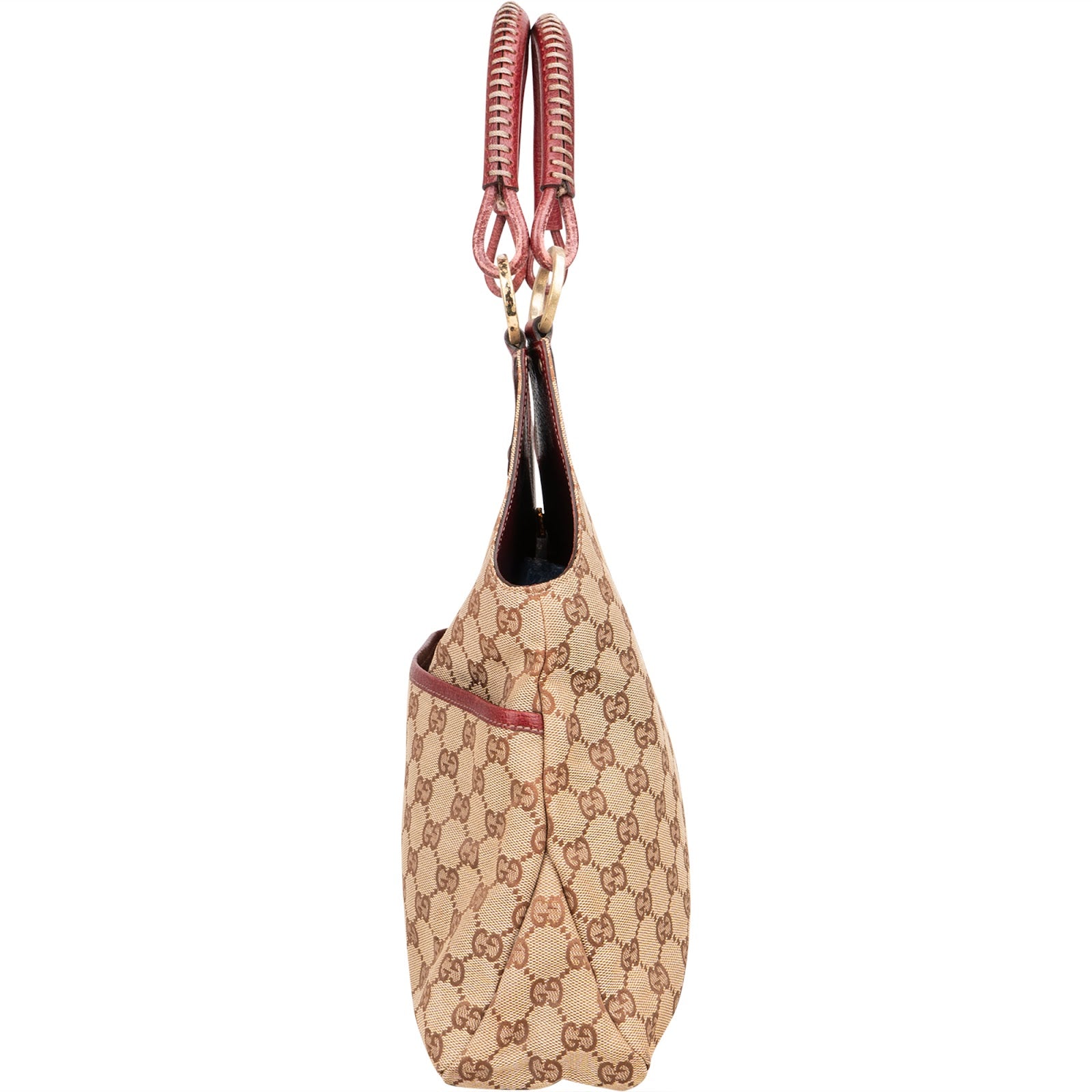 Gucci Monogram GG Hobo Handbag - vintageandkickz