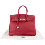 Hermès Epsom Leather Palladium Palladium Birkin 35 Handbag