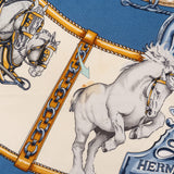 Hermès Chevaux de Trait Silk Carre 90 Scarf Tuch