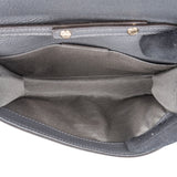 Salvatore Ferragamo Pebbled Leather Gancini Wallet On Chain Crossbody Bag