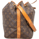 Louis Vuitton Monogram Canvas Sac Noé Petit Shoulder Bag