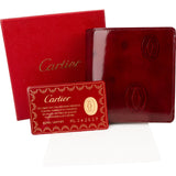 Cartier Patent Leather Happy Birthday Bifold Wallet