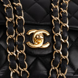 Chanel Quilted Lambskin Medium Double Flap Shoulder Bag