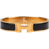 Hermès Gold Tone Clic H Bracelet