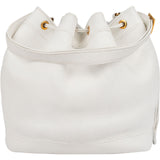 Hermès White Leather Market GM Tsubal Bucket Shoulder Bag