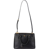 Prada Black Saffiano Metal Leather Large Galleria Handbag