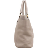 Prada Grey Vitello Daino Tote Handbag