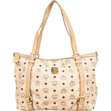 MCM Monogram Visetos Satchel Tote Shoulder Bag