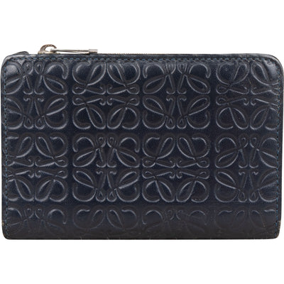Loewe Anagram Monogram Leather Small Zip Around Wallet