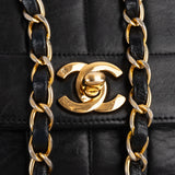 Chanel Vertical Quilted Lambskin 24K Gold Single Flap Crossbody Bag