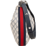 Gucci Monogram GG Supreme Attache Hobo Crossbody Bag