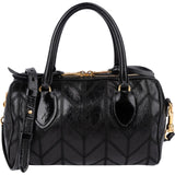 Miu Miu Vitello Shine Lux Stitched Small Bauletto Handbag
