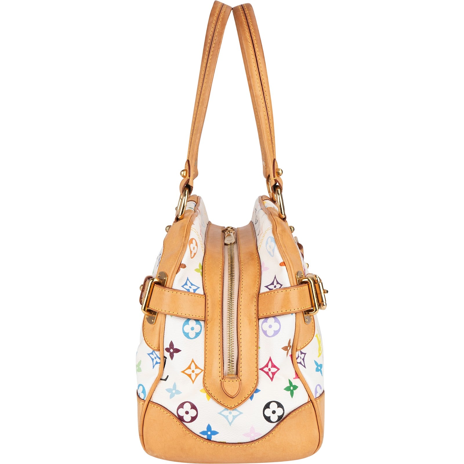 Louis Vuitton Monogram Canvas Murakami Multicolor Claudia Shoulder Bag - vintageandkickz