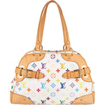 Louis Vuitton Monogram Canvas Murakami Multicolor Claudia Shoulder Bag - vintageandkickz