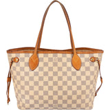 Louis Vuitton Monogram Damier Azur Canvas Neverfull PM Shoulder Bag