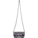 Valentino Garavani Crystal Embellished VLogo Signature Crossbody Handbag
