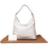 Gucci Silver Guccissima Leather Hobo Shoulder Bag - vintageandkickz
