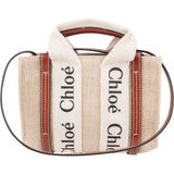 Chloé Canvas Mini Woody Tote Crossbody Handbag
