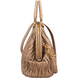 Miu Miu Matelassé Nappa Leather Bowler Hobo Handbag