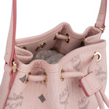 MCM Pink Monogram Visetos Mini Drawstring Crossbody Bag?