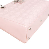 Christian Dior Quilted Patent Leather Lady Dior Handbag