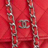 Chanel Quilted Caviar Leather CC Wallet On Chain Crossbody Bag