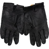 Hermès Black Leather Kelly Gloves Handschuhe