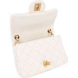 Chanel Quilted Lambskin Mini Rectangular Single Flap Adjustable Crossbody Bag - vintageandkickz
