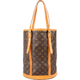 Louis Vuitton Canvas Monogram Bucket GM Shoulder Bag