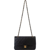 Chanel Quilted Lambskin 24K Gold Medium Double Flap Shoulder Bag