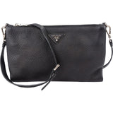 Prada Black Pebbled Leather Crossbody Bag