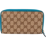 Gucci Monogram GG Canvas Zip Around Wallet