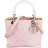 Christian Dior Nylon Cannage Transparent  Lady Dior Handbag