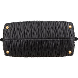 Miu Miu Black Matelassé Nappa Leather Handbag