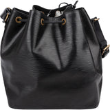 Louis Vuitton Noir Epi Leather Sac Noé Petit Shoulder Bag