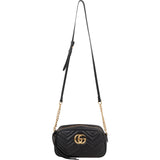 Gucci Chevron Leather GG Marmont Camera Crossbody Bag